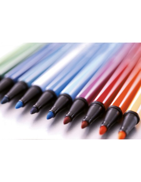 Rotulador stabilo acuarelable pen 68 azul verdoso punta gruesa 1mm