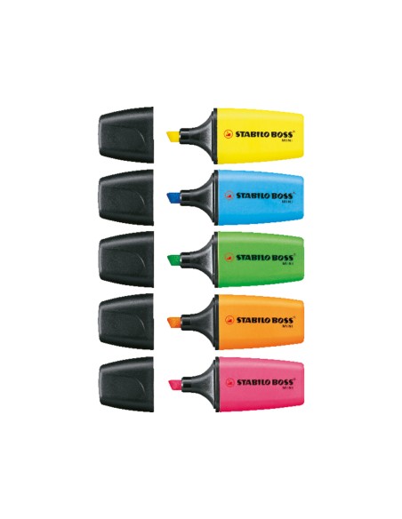 Rotulador stabilo boss mini fluorescente expositor bombonera de 50 unidades colores surtidos