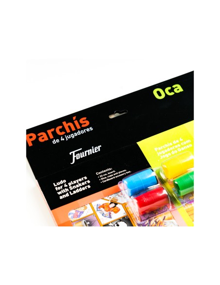 Parchis con oca tablero pequeño 42,5x33x4,45 cm