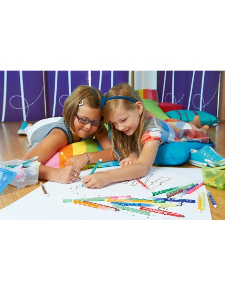 Rotulador escolar stabilo trio a-z bolsa de 18 unidades colores surtidos