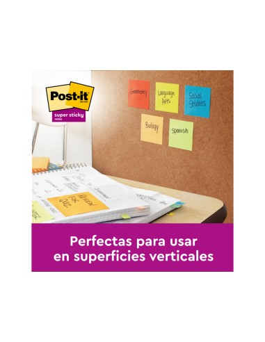 Bloc de notas adhesivas quita y pon post it...