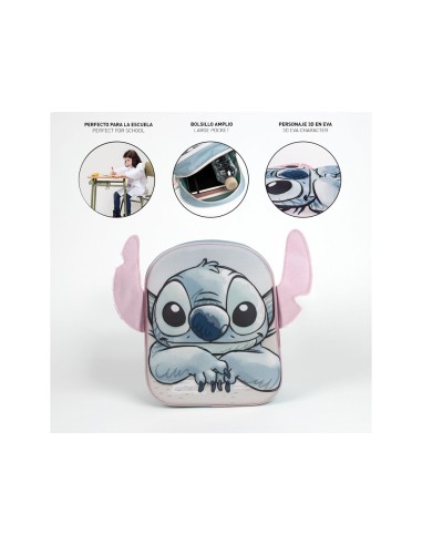 Mochila infantil 3d aplicaciones stitch...