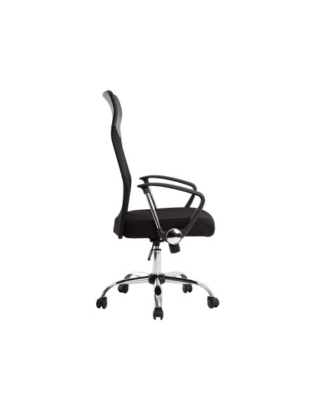 Silla de direccion q-connect base metal respaldo alto regulable en altura 1110+100mm alto piel y malla