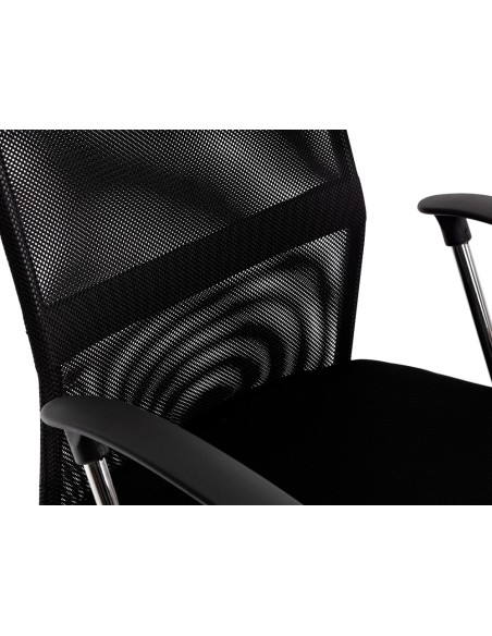 Silla de direccion q-connect base metal respaldo alto regulable en altura 1110+100mm alto piel y malla