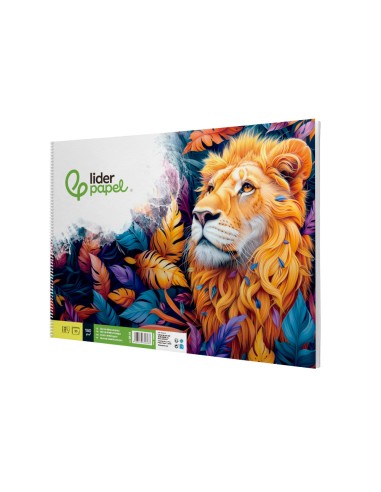 Bloc dibujo liderpapel artistico espiral...
