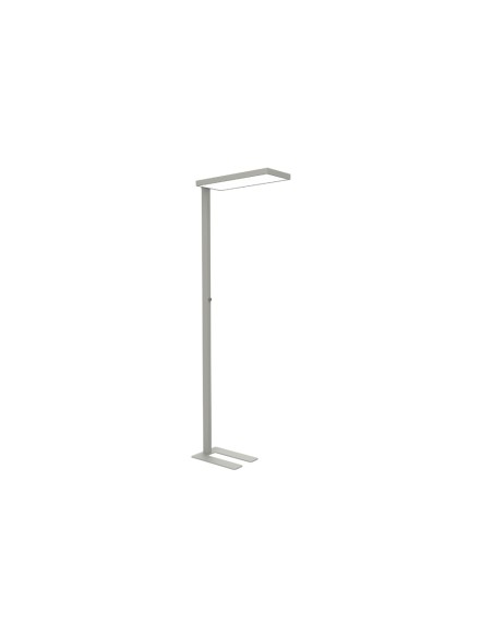 Lampara de escritorio maul led 65w 9200lm brillo regulable brazo fijo plateada