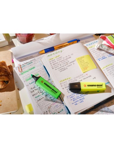 Rotulador stabilo boss fluorescente 70 magenta