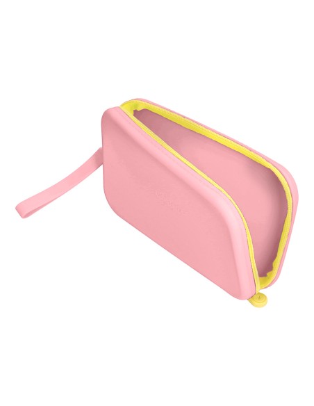 Estuche portatodo antartik tropical dive silicona soft rectangular 190x120x25 mm color rosa chicle