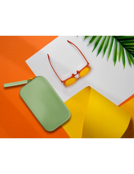 Estuche portatodo antartik tropical dive silicona soft rectangular 190x120x25 mm verde militar