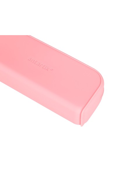 Estuche portatodo antartik prisma silicona soft rectangular 185x50x75 mm rosa chicle