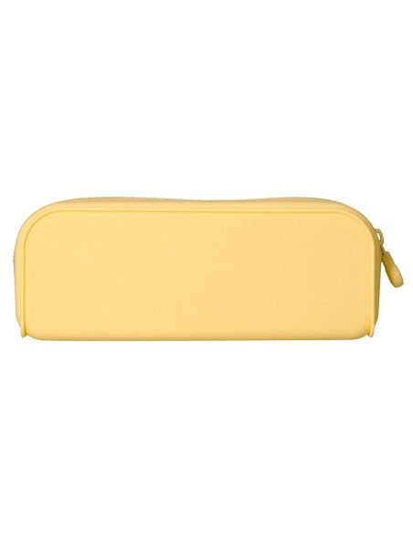 Estuche portatodo antartik prisma silicona soft rectangular 185x50x75 mm color amarillo