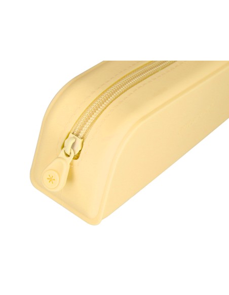 Estuche portatodo antartik prisma silicona soft rectangular 185x50x75 mm color amarillo