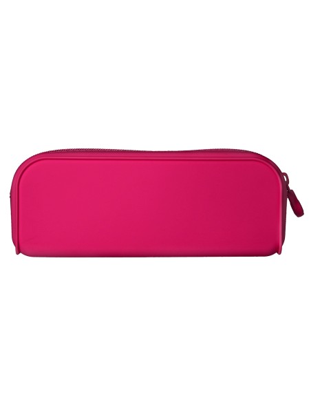 Estuche portatodo antartik prisma silicona soft rectangular 185x50x75 mm rosa fucsia