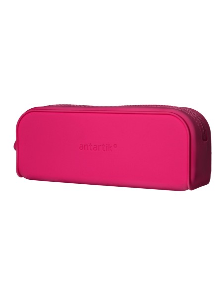 Estuche portatodo antartik prisma silicona soft rectangular 185x50x75 mm rosa fucsia