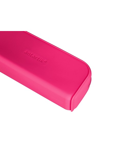 Estuche portatodo antartik prisma silicona soft rectangular 185x50x75 mm rosa fucsia