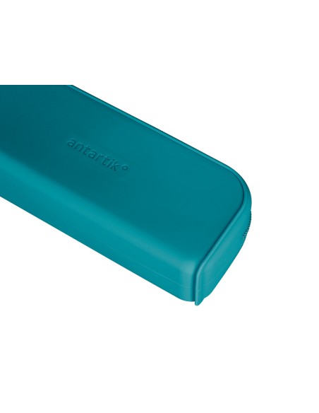 Estuche portatodo antartik prisma silicona soft rectangular 185x50x75 mm color turquesa