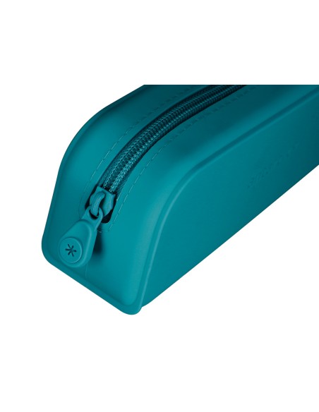 Estuche portatodo antartik prisma silicona soft rectangular 185x50x75 mm color turquesa
