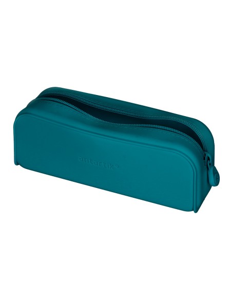 Estuche portatodo antartik prisma silicona soft rectangular 185x50x75 mm color turquesa