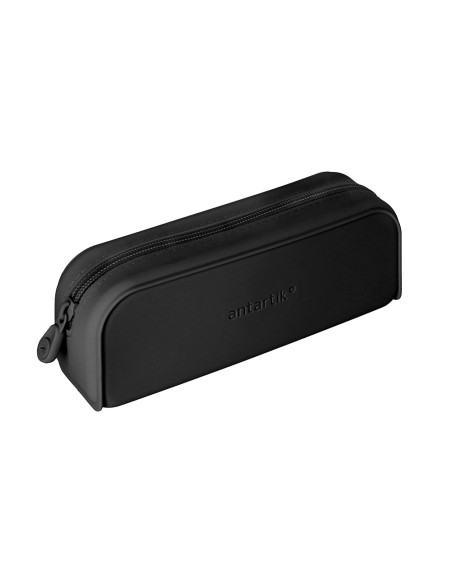 Estuche portatodo antartik prisma silicona soft rectangular 185x50x75 mm color negro