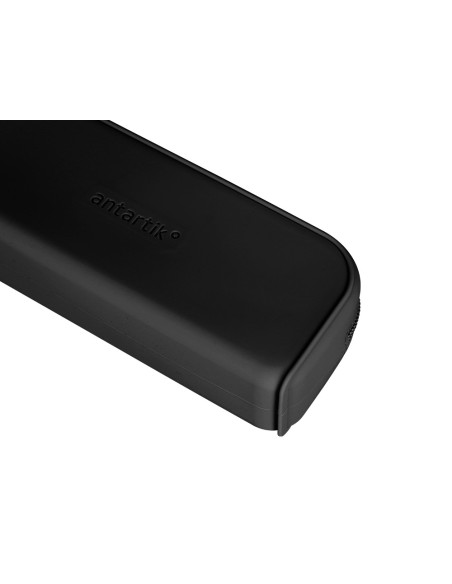 Estuche portatodo antartik prisma silicona soft rectangular 185x50x75 mm color negro