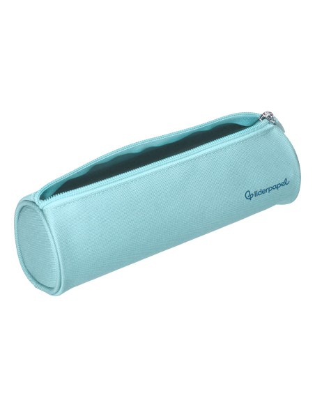 Estuche portatodo liderpapel classic cilindrico ancho 210x70mm azul celeste