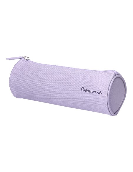 Estuche portatodo liderpapel classic cilindrico ancho 210x70mm lila