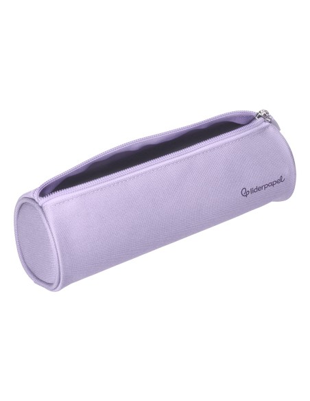 Estuche portatodo liderpapel classic cilindrico ancho 210x70mm lila