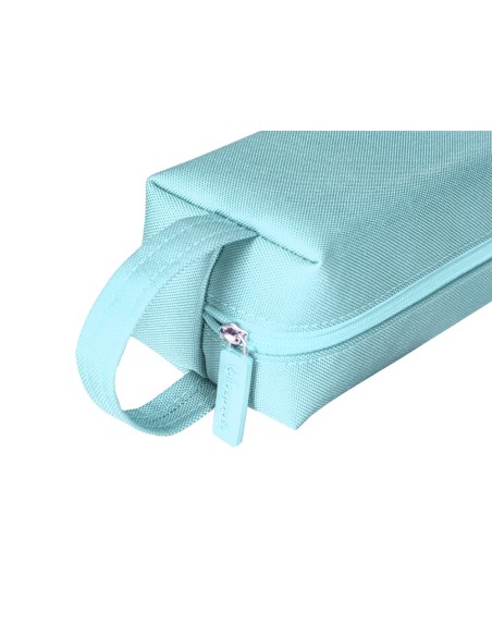 Estuche portatodo liderpapel classic rectangular con asa 210x70mm azul celeste