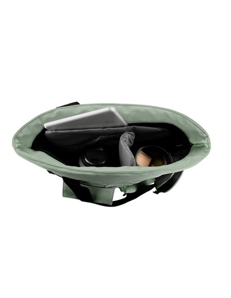 Mochila antartik bolso flip bag con acolchado para portatil 15'' verde 400x120x390 mm
