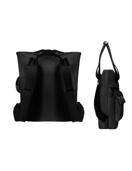 Mochila antartik bolso flip bag con acolchado para portatil 15'' negro 400x120x390 mm
