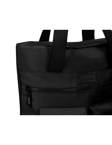 Mochila antartik bolso flip bag con acolchado para portatil 15'' negro 400x120x390 mm