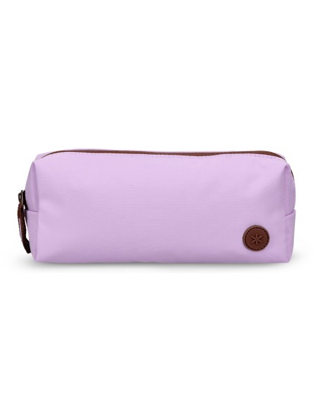 Estuche portatodo antartik basic pack 1 compartimento morado compañero mochila 80x55x210 mm