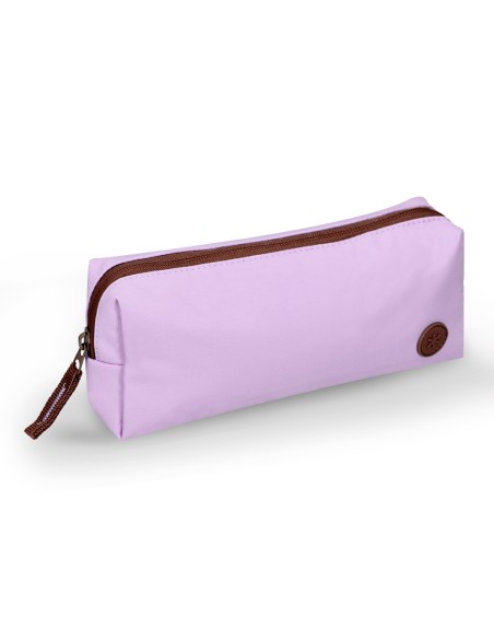 Estuche portatodo antartik basic pack 1 compartimento morado compañero mochila 80x55x210 mm
