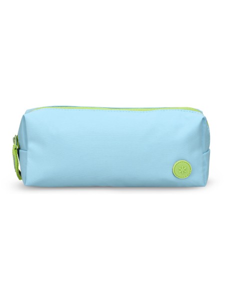 Estuche portatodo antartik basic pack 1 compartimento turquesa compañero mochila 80x55x210 mm