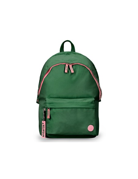 Mochila antartik basic pack con bolsillo para portatil verde 20 l 300x160x420 mm