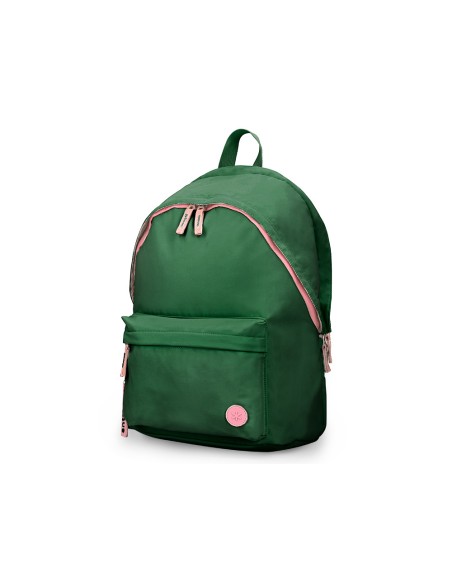Mochila antartik basic pack con bolsillo para portatil verde 20 l 300x160x420 mm