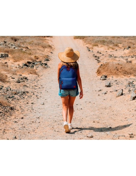 Mochila antartik basic pack con bolsillo para portatil azul marino 20 l 300x160x420 mm