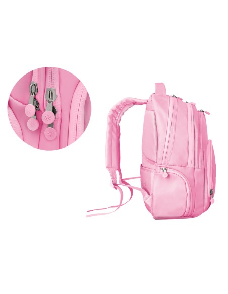 Mochila antartik fusion flex multibolsillo rosa 19 l 450x180x300 mm