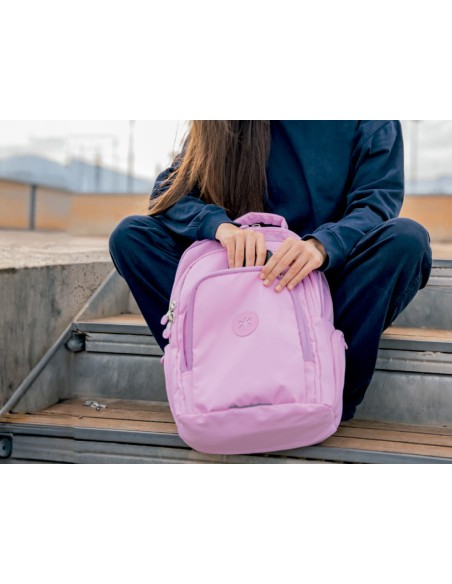 Mochila antartik fusion flex multibolsillo rosa 19 l 450x180x300 mm