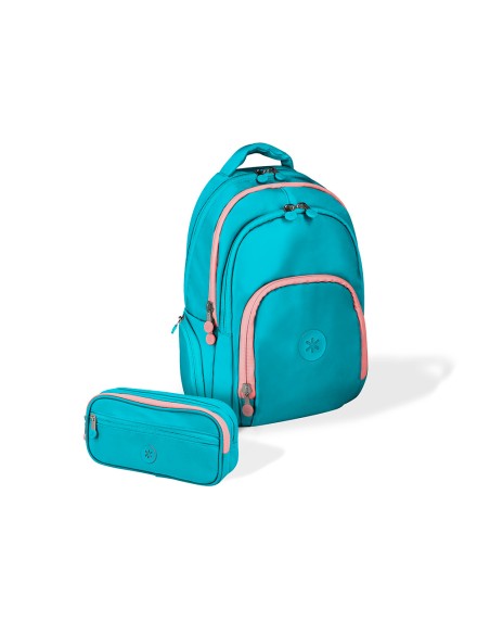 Mochila antartik fusion flex multibolsillo turquesa 19 l 450x180x300 mm