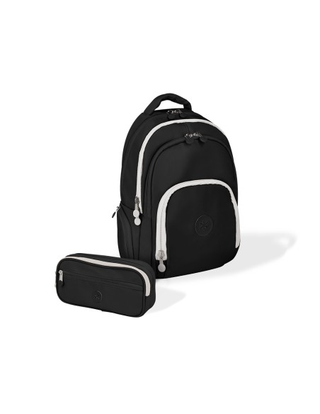 Mochila antartik fusion flex multibolsillo negro 19 l 450x180x300 mm