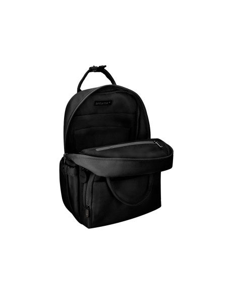 Mochila antartik glow bags con acolchado para portatil 15'' negro 25 l 440x150x310 mm