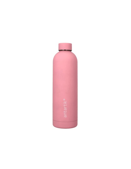 Botella portaliquidos antartik isotermica acero inoxidable libre de bpa color rosa 750 ml