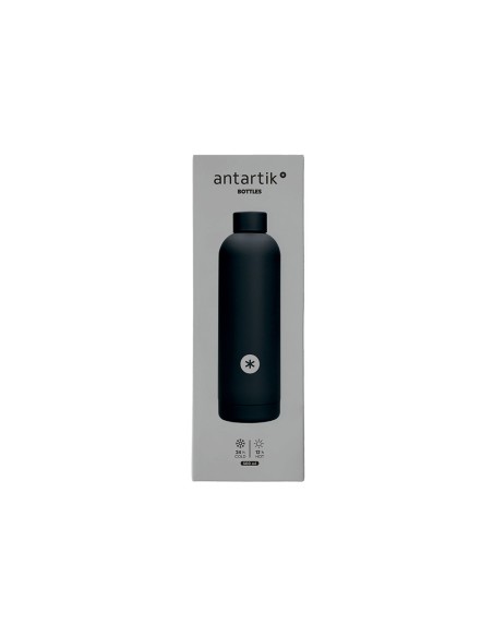 Botella portaliquidos antartik isotermica acero inoxidable libre de bpa color negro 500 ml
