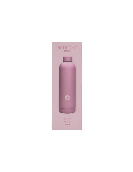 Botella portaliquidos antartik isotermica acero inoxidable libre de bpa color rosa 500 ml