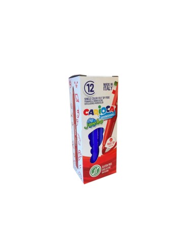 Rotulador carioca jumbo lavable azul punta...