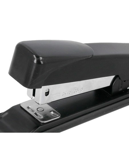 Grapadora greening metalica color negro capacidad 30 hojas usa grapas 24/6 y 26/6
