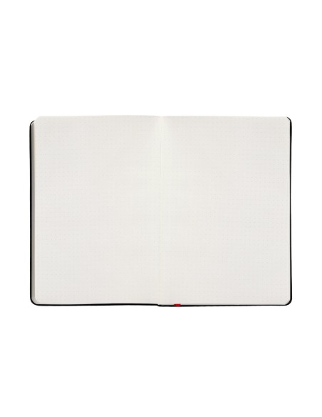 Cuaderno con gomilla antartik notes tapa dura a4 hojas puntos negro y rojo 100 hojas 80 gr fsc