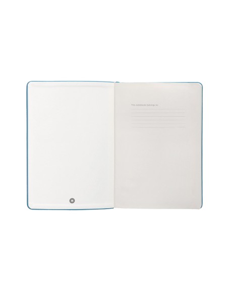 Cuaderno con gomilla antartik notes tapa dura a4 hojas rayas azul claro 100 hojas 80 gr fsc