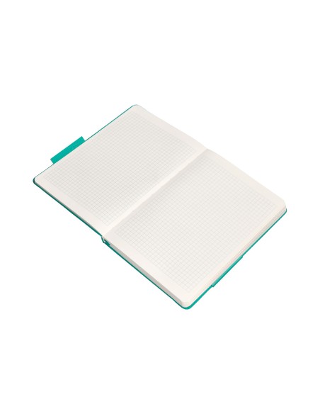 Cuaderno con gomilla antartik notes tapa dura a4 hojas cuadricula turquesa 100 hojas 80 gr fsc